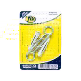 Pitao +Fix Zinco com Aba 4.4x72 Bucha Nº8 2 Peças - R.15 TB