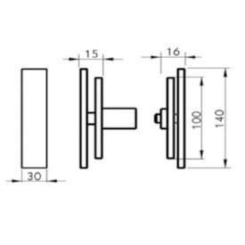 Pivô Para Portas até 200kg Inox Geris Heavy - H143ip