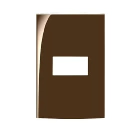 Placa 1 Posto 4x2 Margirius Sleek Marrom - 17334