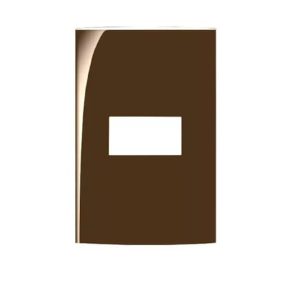 Placa 1 Posto 4x2 Margirius Sleek Marrom - 17334