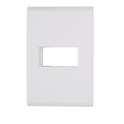 Placa 1 Posto Horizontal 4x2 Tramontina Liz Branca - 57106004