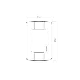 Placa 1 Posto Vertical 4x2 Tramontina Aria Branca - 57203003