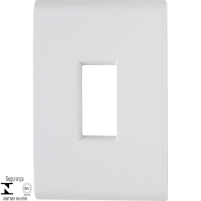 Placa 1 Posto Vertical 4x2 Tramontina Liz Branca