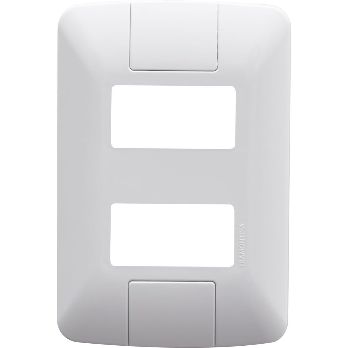 Placa 2 Postos Afastados 4x2 Tramontina Aria Branca - 57203006