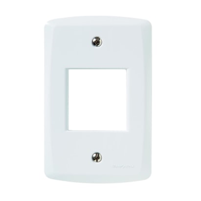 Placa 2 Postos Juntos 4x2 Tramontina Lux Branca - 57105005