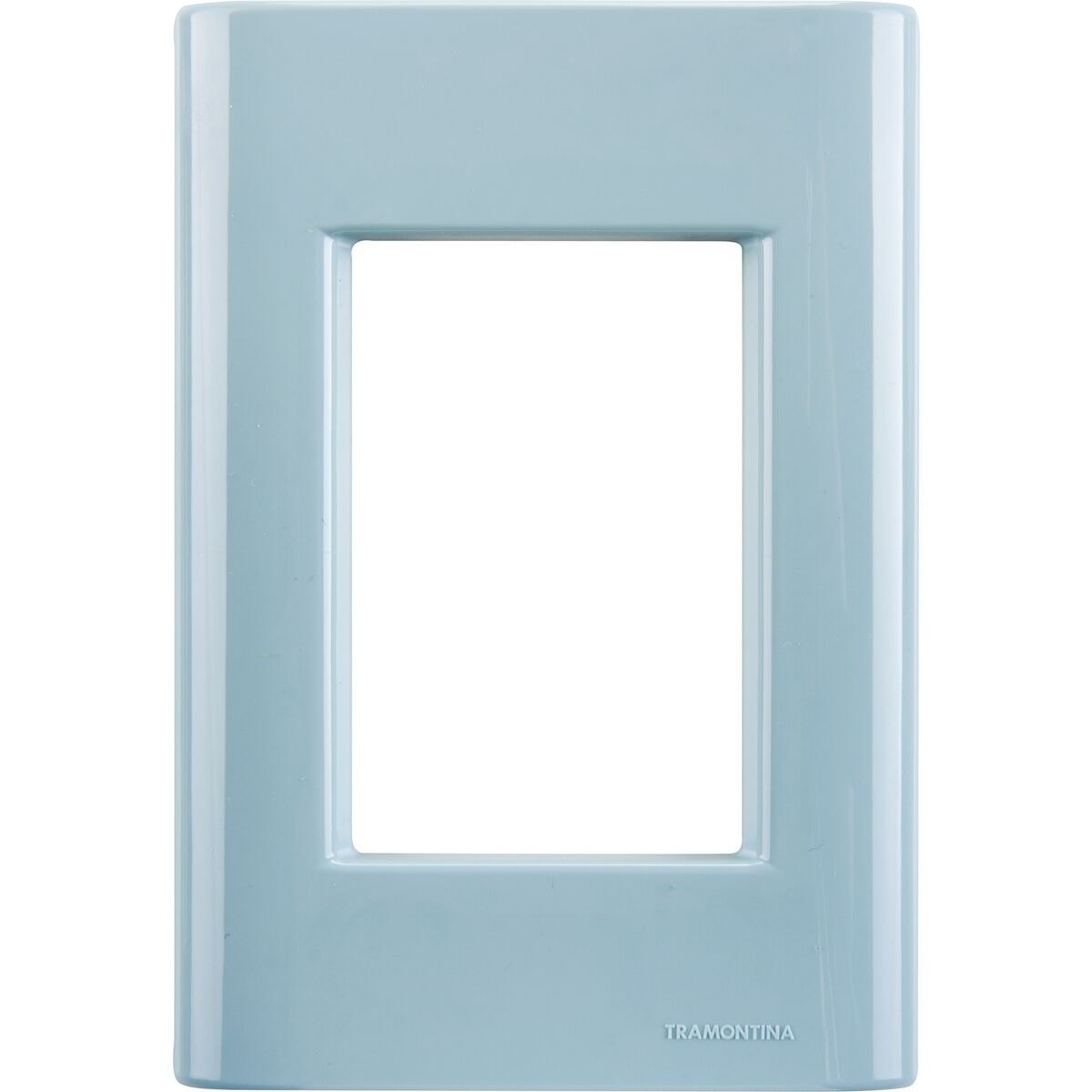 Placa 3 Postos 4x2 Tramontina Giz Azul Jeans - 57200055