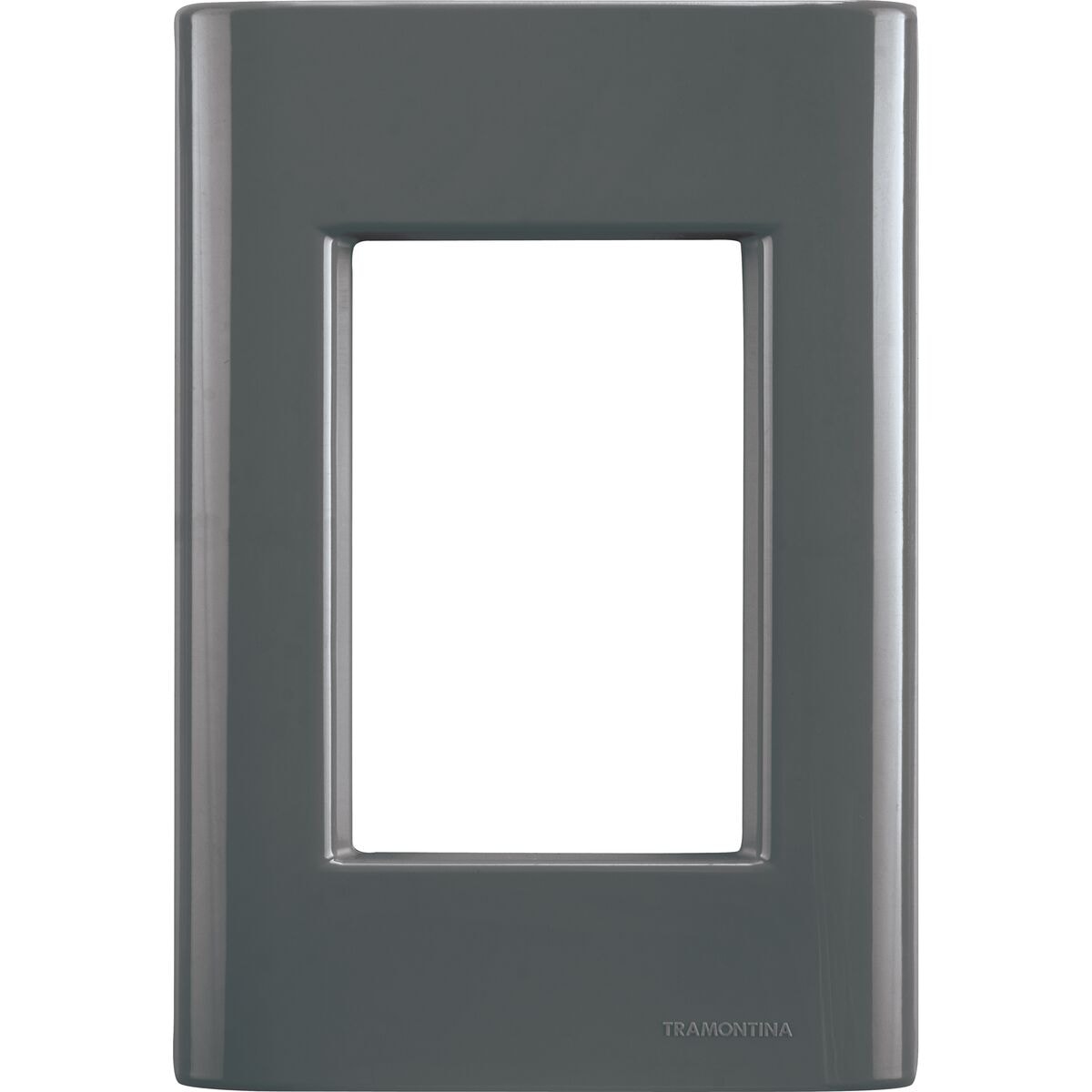 Placa 3 Postos 4x2 Tramontina Giz Grafite - 57200058