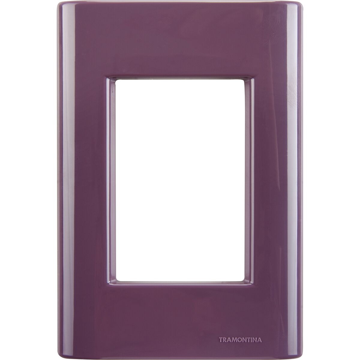Placa 3 Postos 4x2 Tramontina Giz Púrpura - 57200057