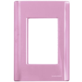 Placa 3 Postos 4x2 Tramontina Giz Rosa - 57200059