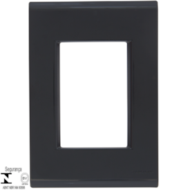 Placa 3 Postos 4x2 Tramontina Liz Grafite