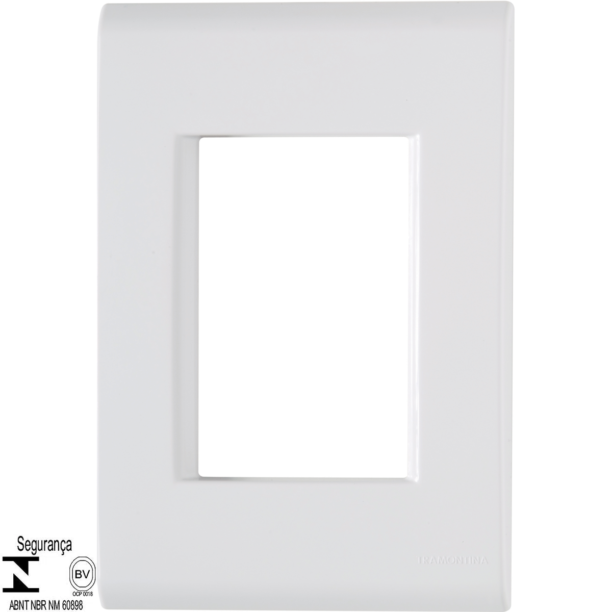 Placa 3 Postos Juntos 4x2 Tramontina Liz Branca