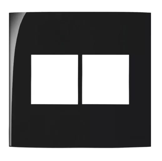 Placa 4 Postos 4x4 Margirius Clean Preto Acetinado - 14454