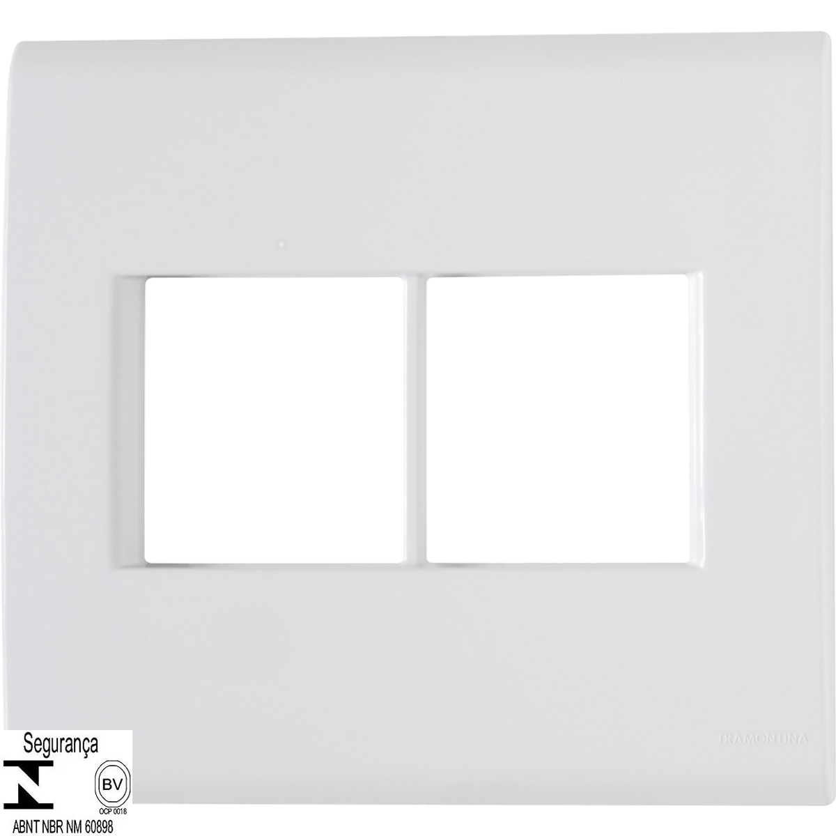 Placa 4 Postos 4x4 Tramontina Liz Branca