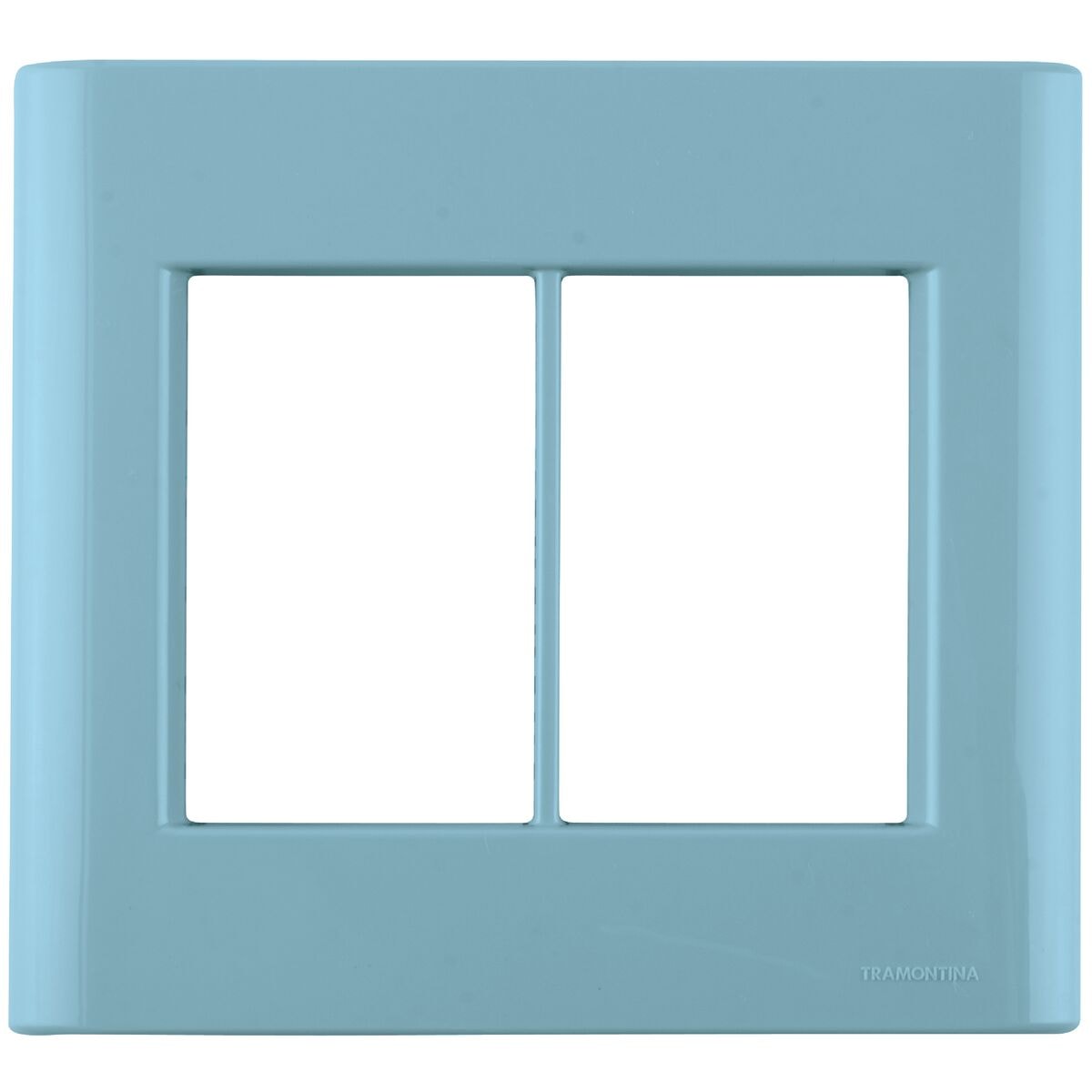 Placa 6 Postos 4x4 Tramontina Giz Azul Jeans - 57200075