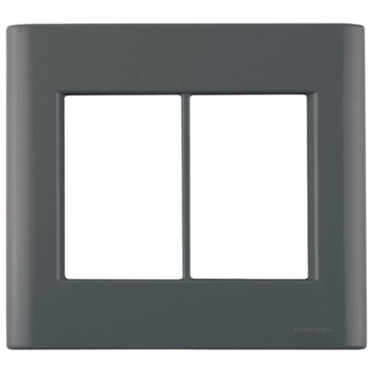 Placa 6 Postos 4x4 Tramontina Giz Grafite - 57200078