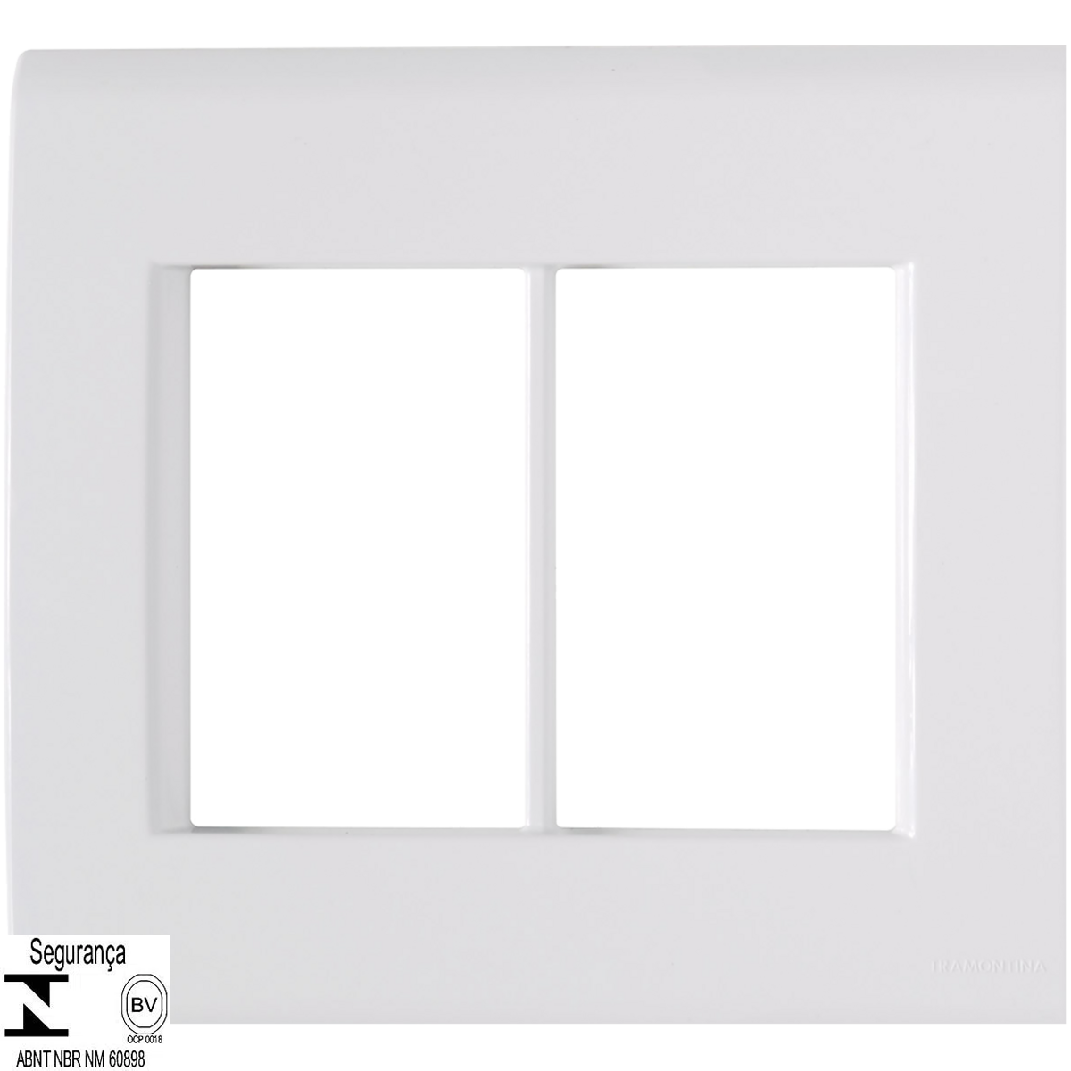 Placa 6 Postos 4x4 Tramontina Liz Branca