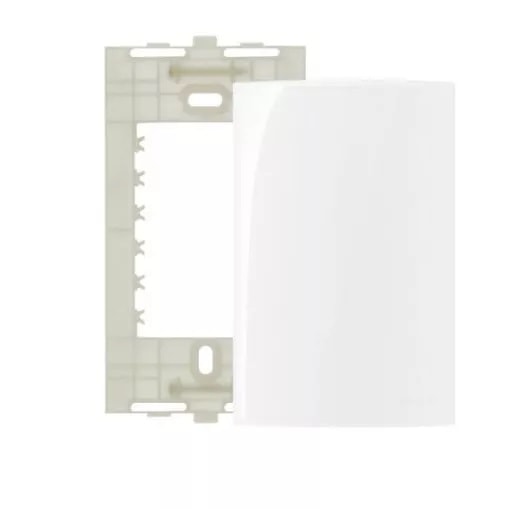 Placa Cega 4x2 com Suporte Margirius Sleek Branca Brilhante - 16027