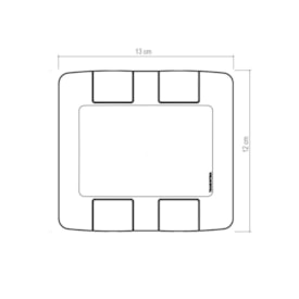 Placa Cega 4x4 Tramontina Aria Branca - 57203021