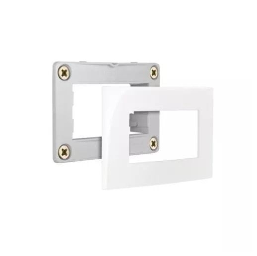 Placa com Suporte para Móvel Margirius Sleek Branca Brilhante - 15787