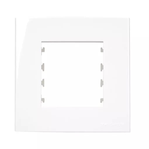Placa com Suporte para Móvel Margirius Sleek Preto Branco Brilhante - 20923