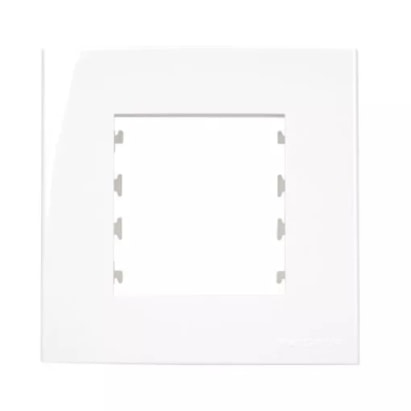 Placa com Suporte para Móvel Margirius Sleek Preto Branco Brilhante - 20923