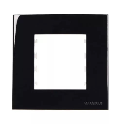Placa com Suporte para Móvel Margirius Sleek Preto Ebony Brilhante - 20924