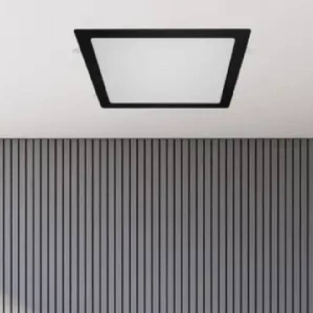 Plafon de Embutir Blumenau Quadrado 24W 6000K Preto - 80466001