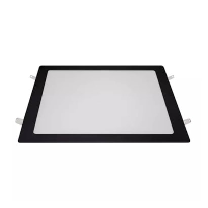 Plafon de Embutir Blumenau Quadrado 24W 6000K Preto - 80466001