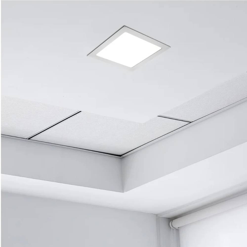 Plafon de Embutir Evoled LED Quadrado 18W 4000K Branco - LE-5108