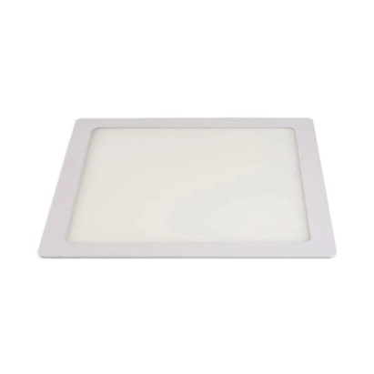 Plafon de Embutir LLUMM 18W 3000K LED Quadrado Branco - RL22184BC