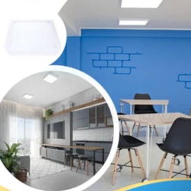Plafon de Sobrepor Avant LED Quadrado 30W 6000K Branco - 768321373
