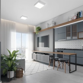 Plafon de Sobrepor Avant Quadrado 30W 4000K Branco - 768290877