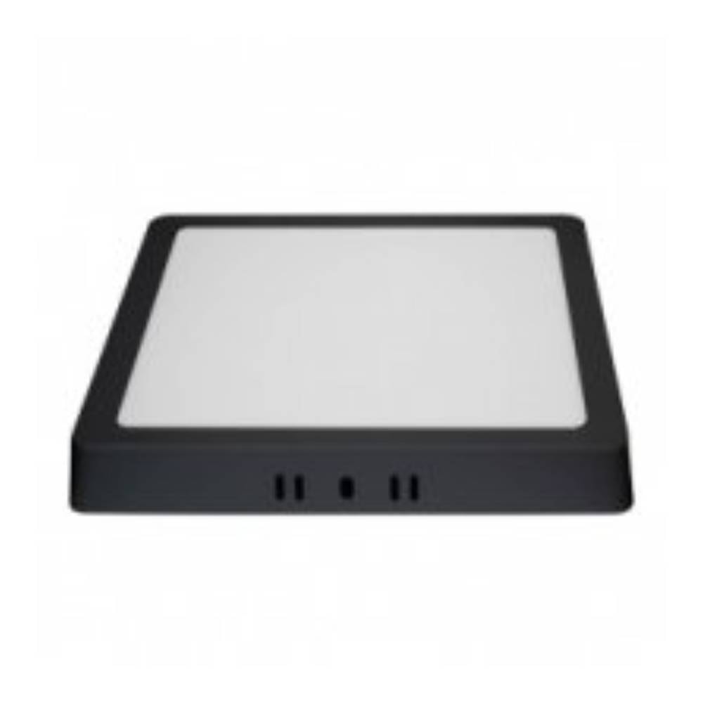 Plafon de Sobrepor Blumenau 12W 6000K Quadrado Preto - 80706001