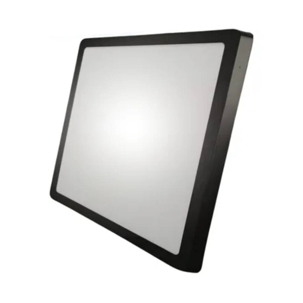 Plafon de Sobrepor Blumenau Quadrado 24W 6000K Preto - 80856001