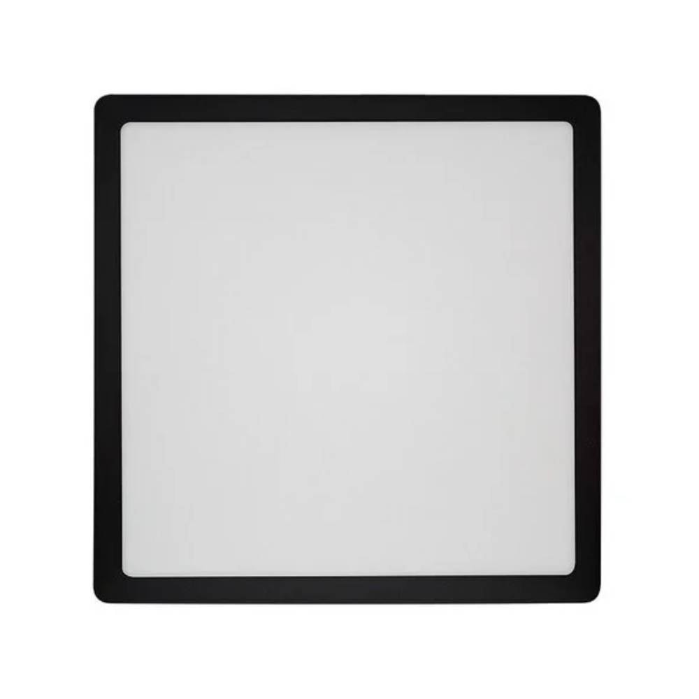 Plafon de Sobrepor Blumenau Quadrado 24W 6000K Preto - 80856001