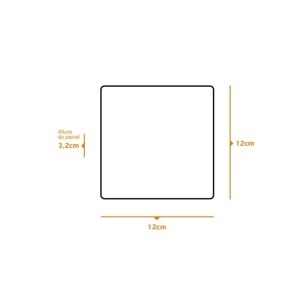 Plafon de Sobrepor LED Bronzearte Frameless Painel Quadrado 16W 4000K Branco - NHF29165BC