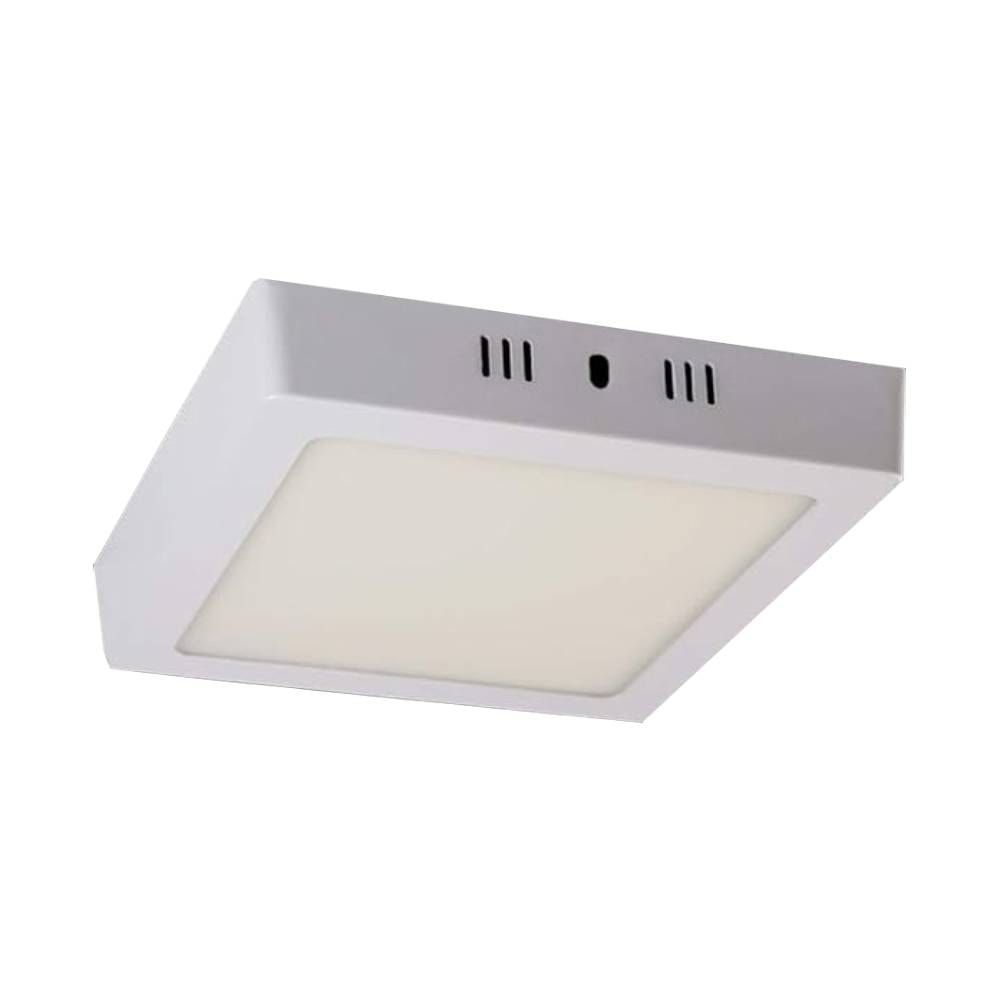 Plafon de Sobrepor LLUMM 12W 6000K LED Quadrado Branco - RL29123BC
