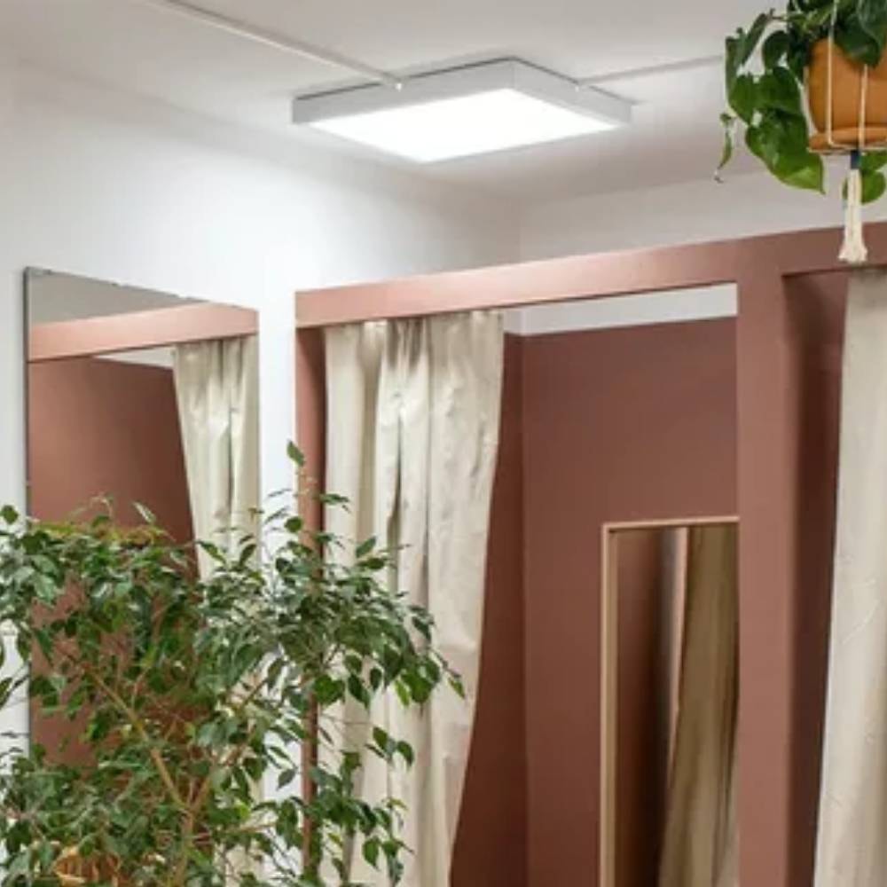 Plafon de Sobrepor LLUMM Blacklight LED Quadrado 36W 6000K Branco - BLH29366BC