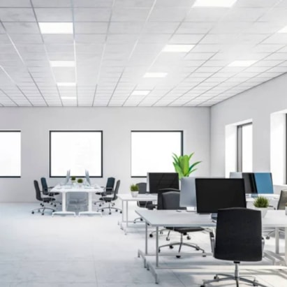 Plafon de Sobrepor LLUMM LED Quadrado 40x40cm 36W 4000K Branco - BLH29364BC