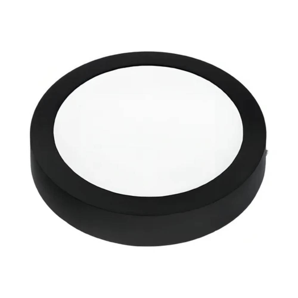 Plafon de Sobrepor Lux Taschibra Redondo 18W 6000K Preto - 15070146
