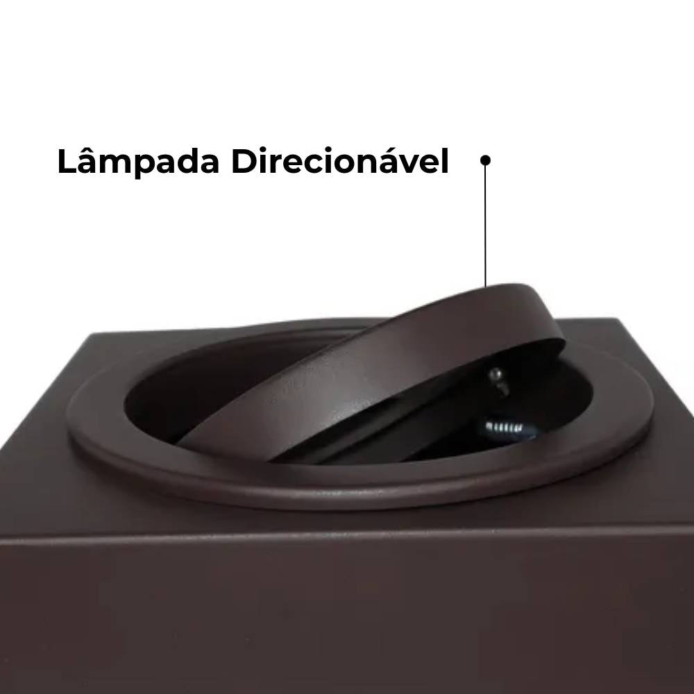 Plafon de Sobrepor Riopre Quadrado 17x17cm Preto - 3500/1