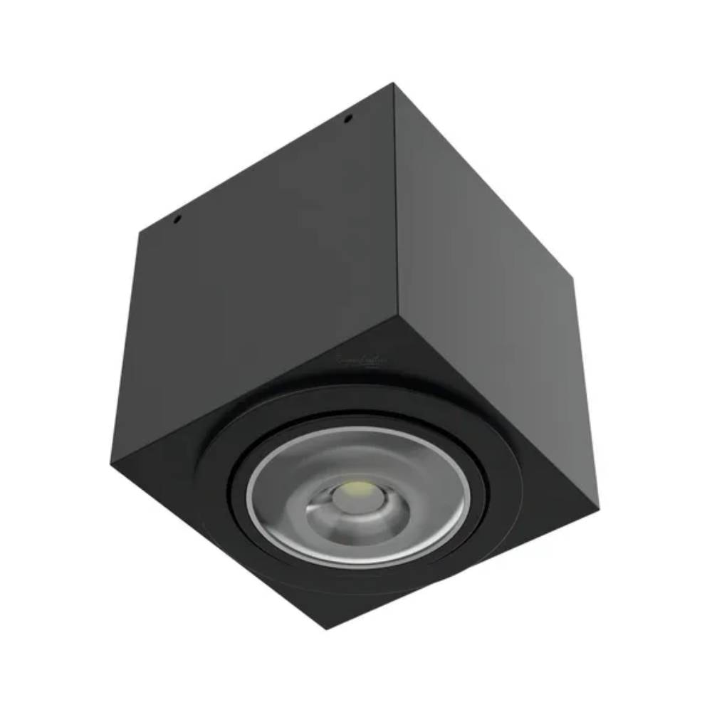 Plafon de Sobrepor Riopre Quadrado 17x17cm Preto - 3500/1