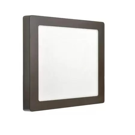 Plafon Evoled Sobrepor Quadrado 18w 6000k Marrom - Le-4654