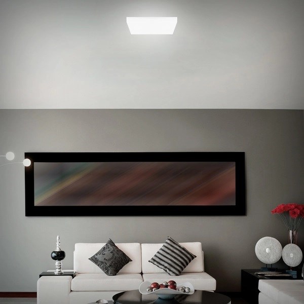 Plafon LED de Embutir Bronzearte Frameless Quadrado 16W 6500K - NSF22166BC