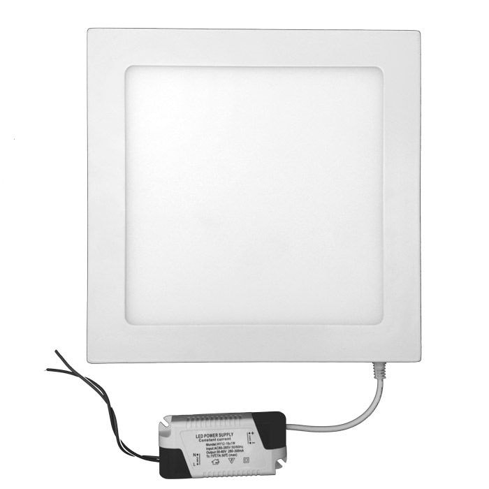 Plafon LED de Embutir Upled Quadrado 18W 3500K - EQ18W-3K