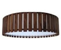 Plafon LED de Sobrepor Accord Ripado Cilíndrico 15x50cm Imbuia - 5033