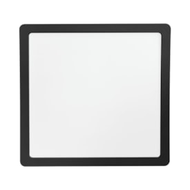 Plafon LED de Sobrepor Blumenau Play Quadrado 24W Bivolt Preto - 83666001