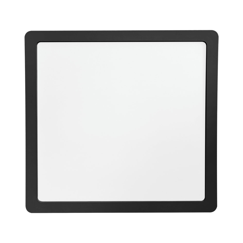 Plafon LED de Sobrepor Blumenau Play Quadrado 24W Bivolt Preto - 83666001