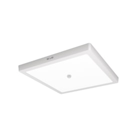 Plafon LED de Sobrepor Bronzearte Quadrado com Sensor de Movimento 18W 6500K - RLMS29186BC
