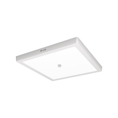 Plafon LED de Sobrepor Bronzearte Quadrado com Sensor de Movimento 18W 6500K - RLMS29186BC